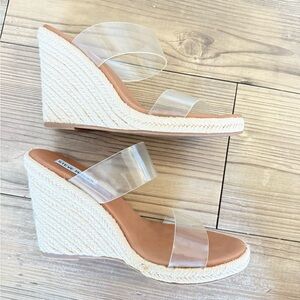 Marlow Clear Wedge Sandals